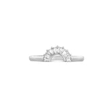 Diamond Fan wedding ring