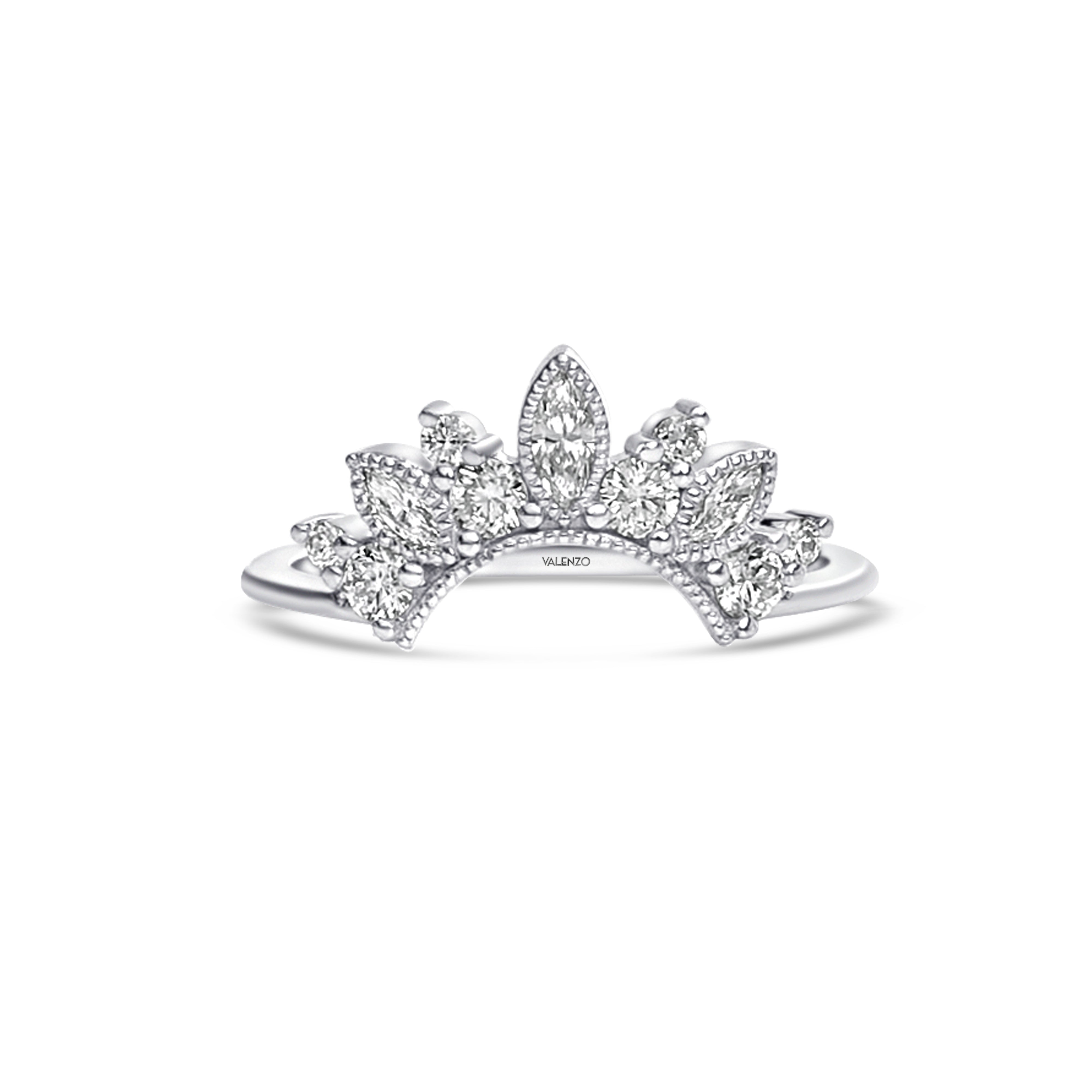 Valenzo Silver Diamond Ring 