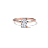 18K Rose Gold Radiant Engagement Ring