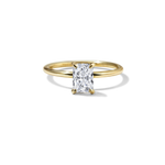 18K Yellow Gold Radiant Engagement Ring