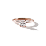 18K Rose Gold Princess Engagement Ring