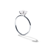 18K White Gold Platinum Round