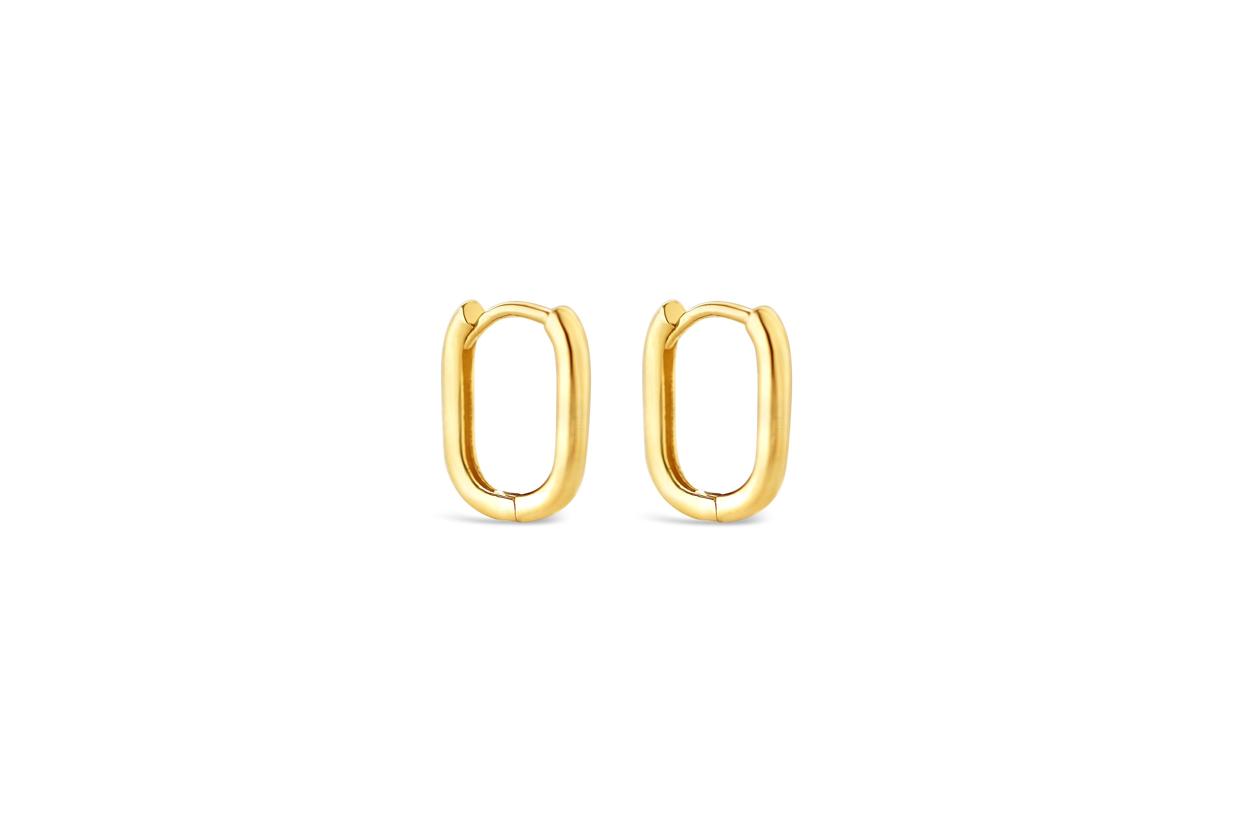 Golden Oval Hoop
