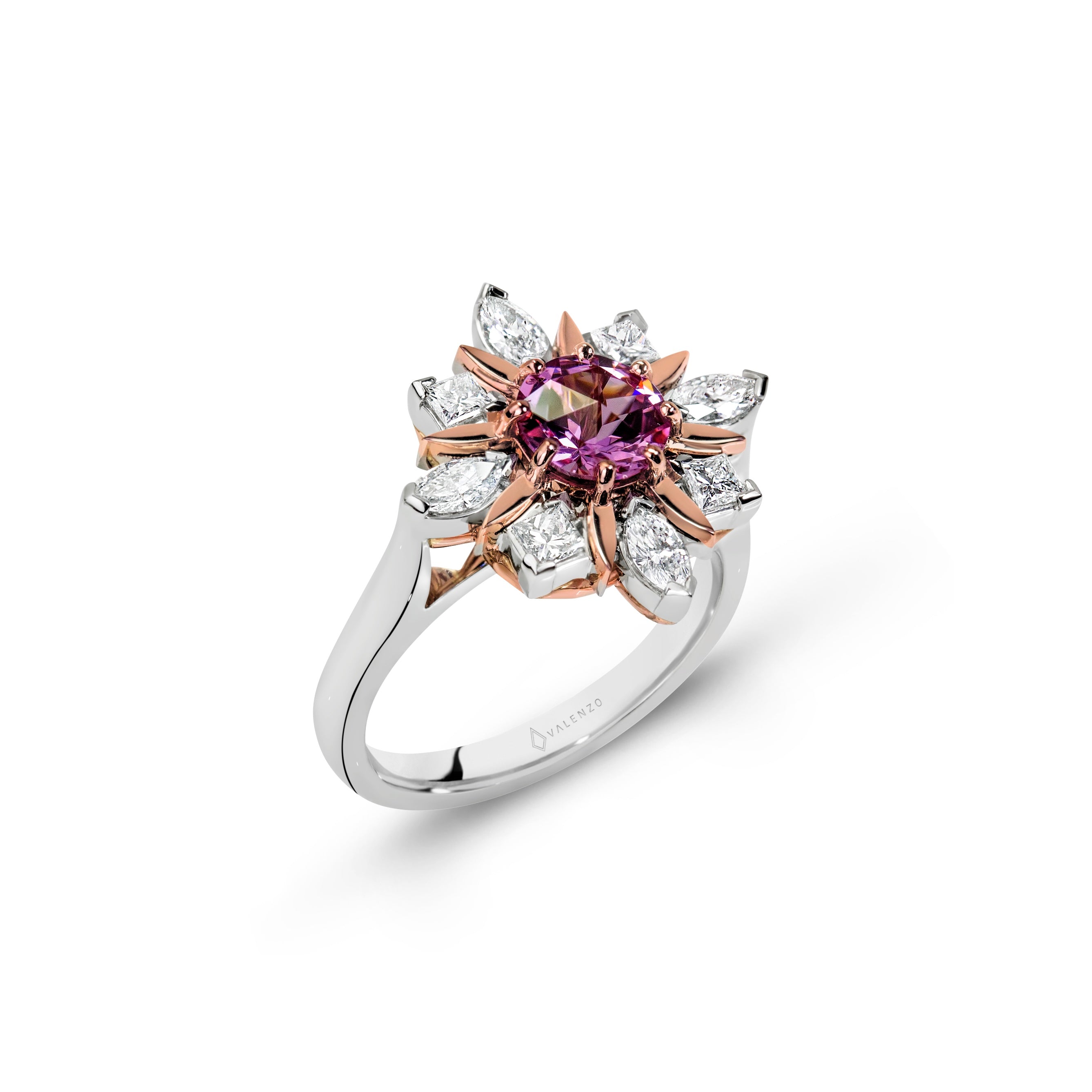 Pink Cluster Ring - 2