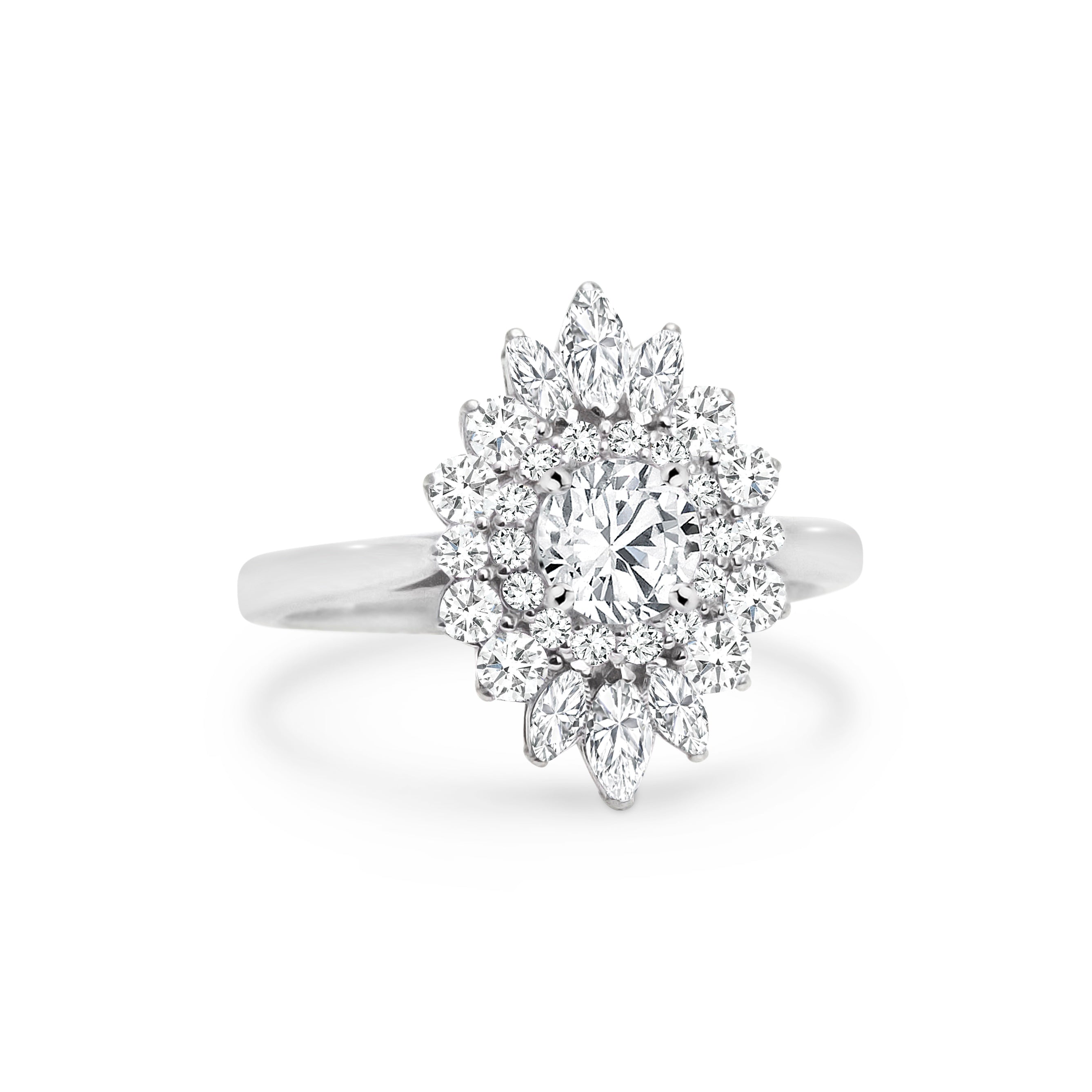 Silver Cluster Ring