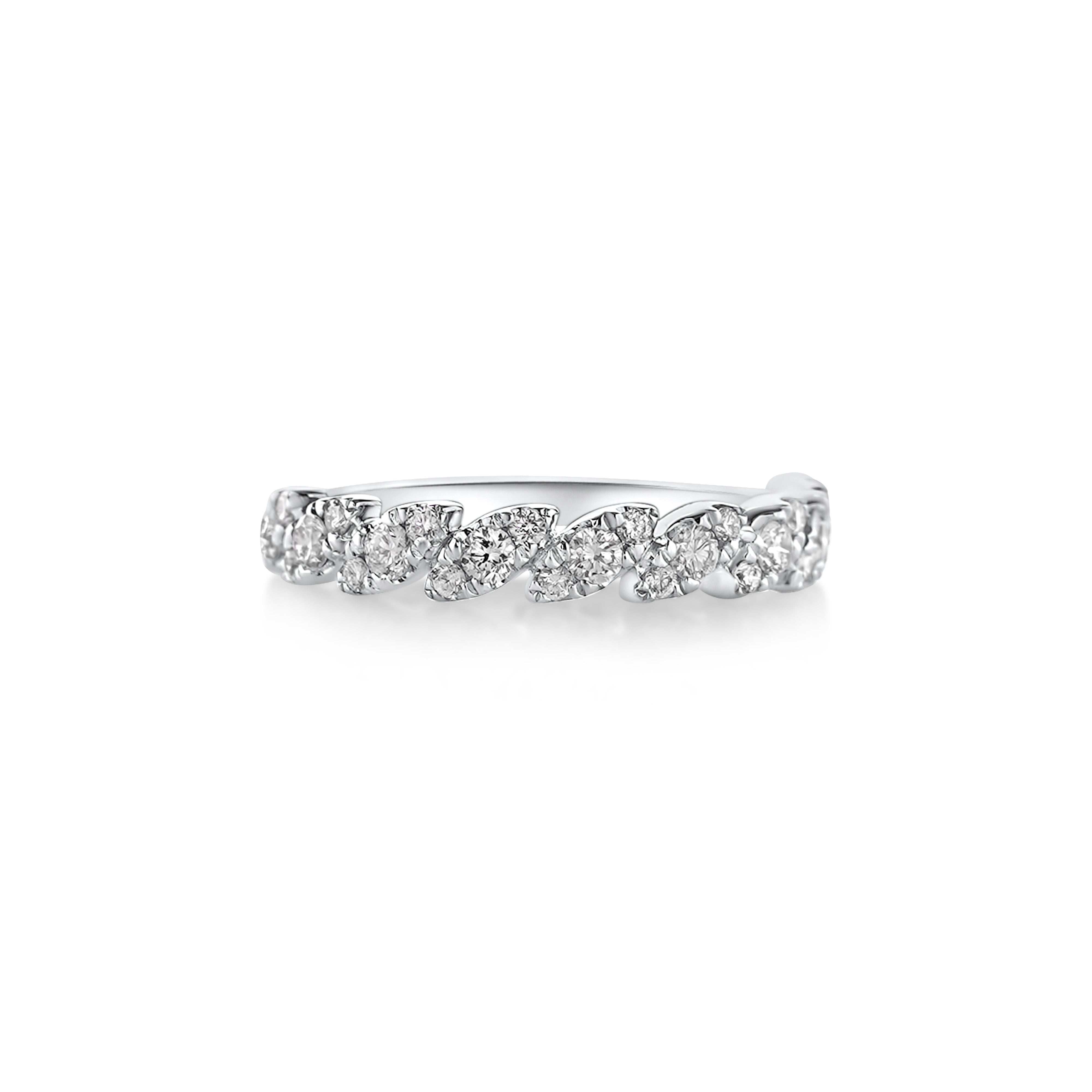 Whirlwind White Gold Ring