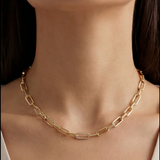 Diamond paperclip chain