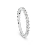 Hex diamond wedding ring