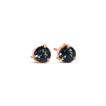 blue sapphire studs - 2