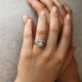 Diamond Fan wedding ring