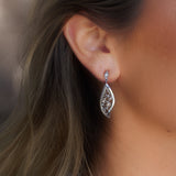 Windswept drop earrings